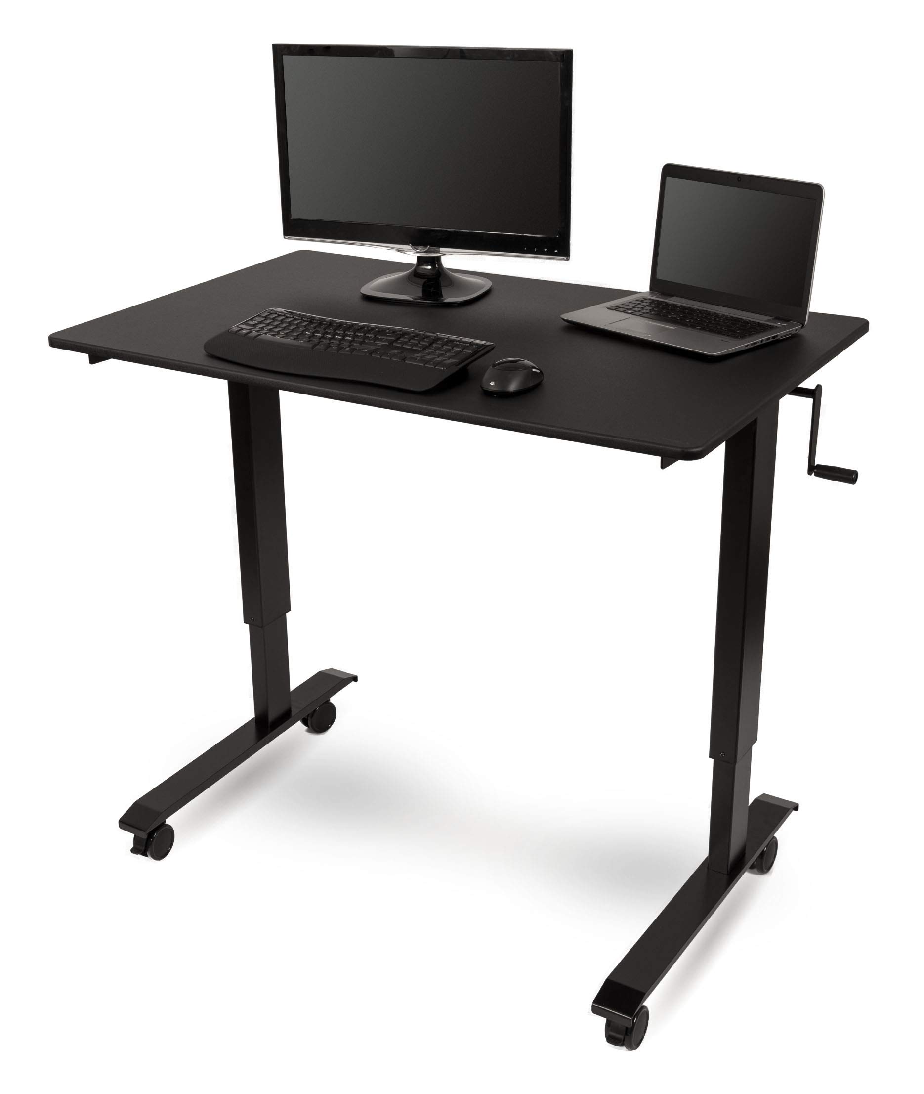 Amazon.com: Stand Up Desk Store Crank Adjustable Height Rolling Amazon.com: Stand Up Desk Store Crank Adjustable Height Rolling